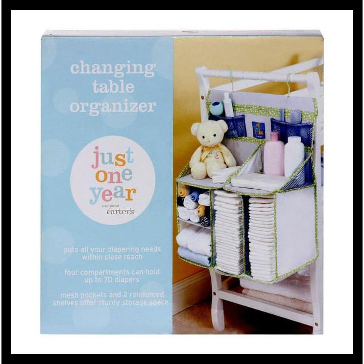 shelves over changing table