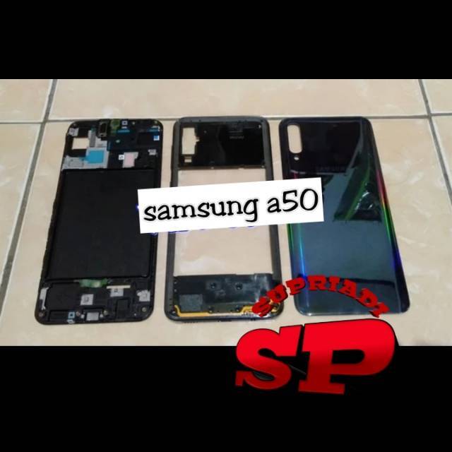 Back Casing Kesing Housing Fullset Samsung Galaxy A50 A505f Original Bazel + Casing
