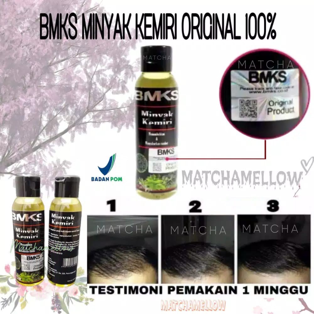 MINYAK KEMIRI BMKS ORIGINAL PENUMBUH RAMBUT RONTOK AMPUH TREATMENT RAMBUT