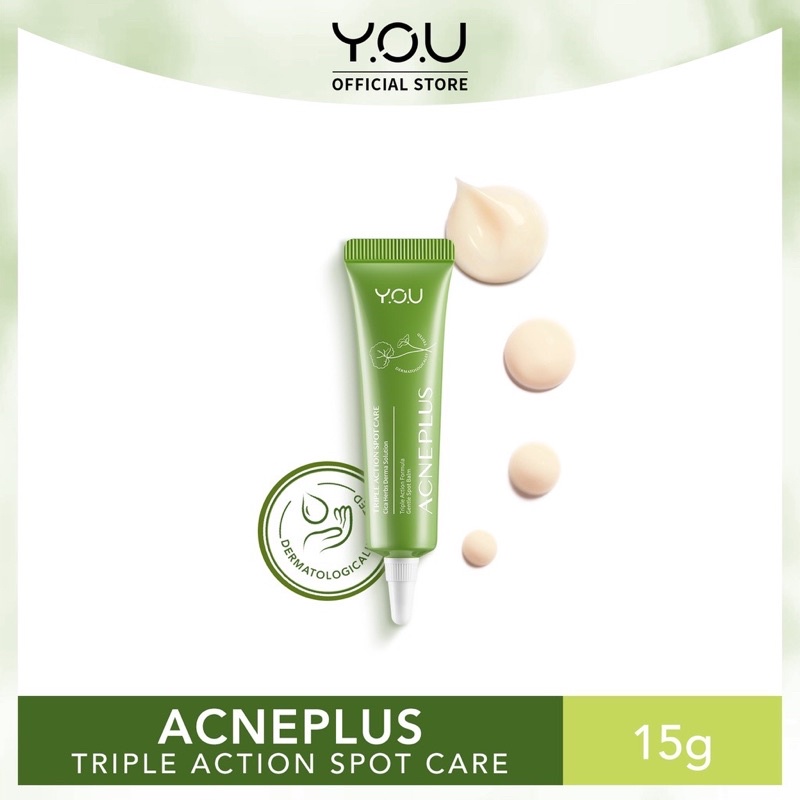 YOU AcnePlus Triple Action Spot Care 15 gr / Acne Spot You / You Acne ( YOU MAKEUPS OFFICIAL STORE )