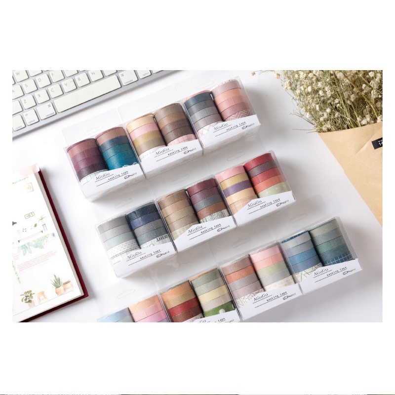

PINKABULOUS Masking Tape Set 10pc Agugu Style