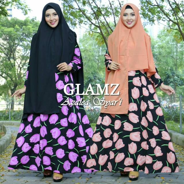 SYAR'I GAMIS AZALEA CREPE ORI GLAMZ SALE