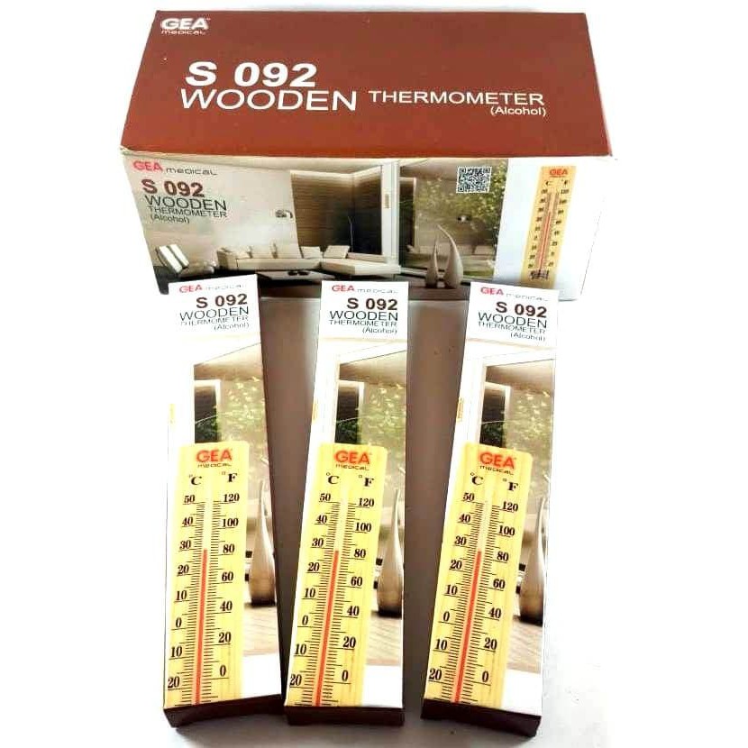 GEA WOODEN THERMOMETER/ TERMOMETER KAYU S-092