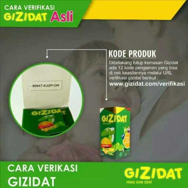 GIZIDAT Madu Penambah Nafsu Makan Anak Vitamin Gemuk Original