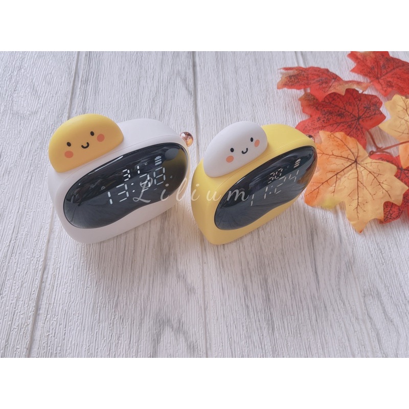 Jam digital alarm Telur lampu tidur night light JD01 rechargeable