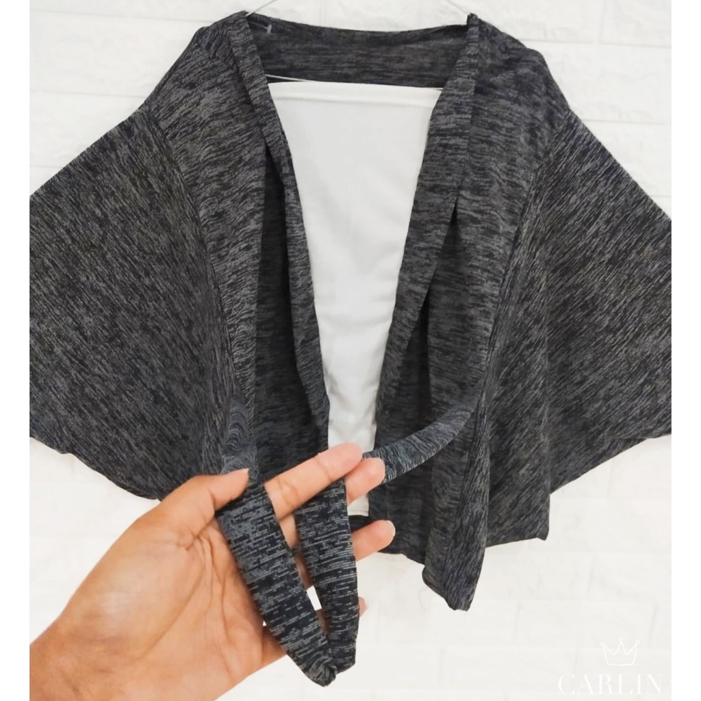ATASAN CARDIGAN BATWING MOTIF 2IN1 JUMBO BAJU WANITA GL FASHION