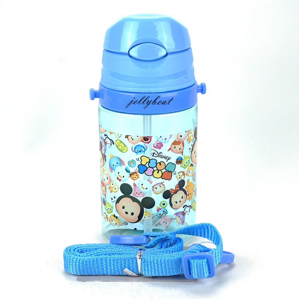 (X-3657) Botol Minum Anak350 ml Karakter BPA Free Tombol Sedotan