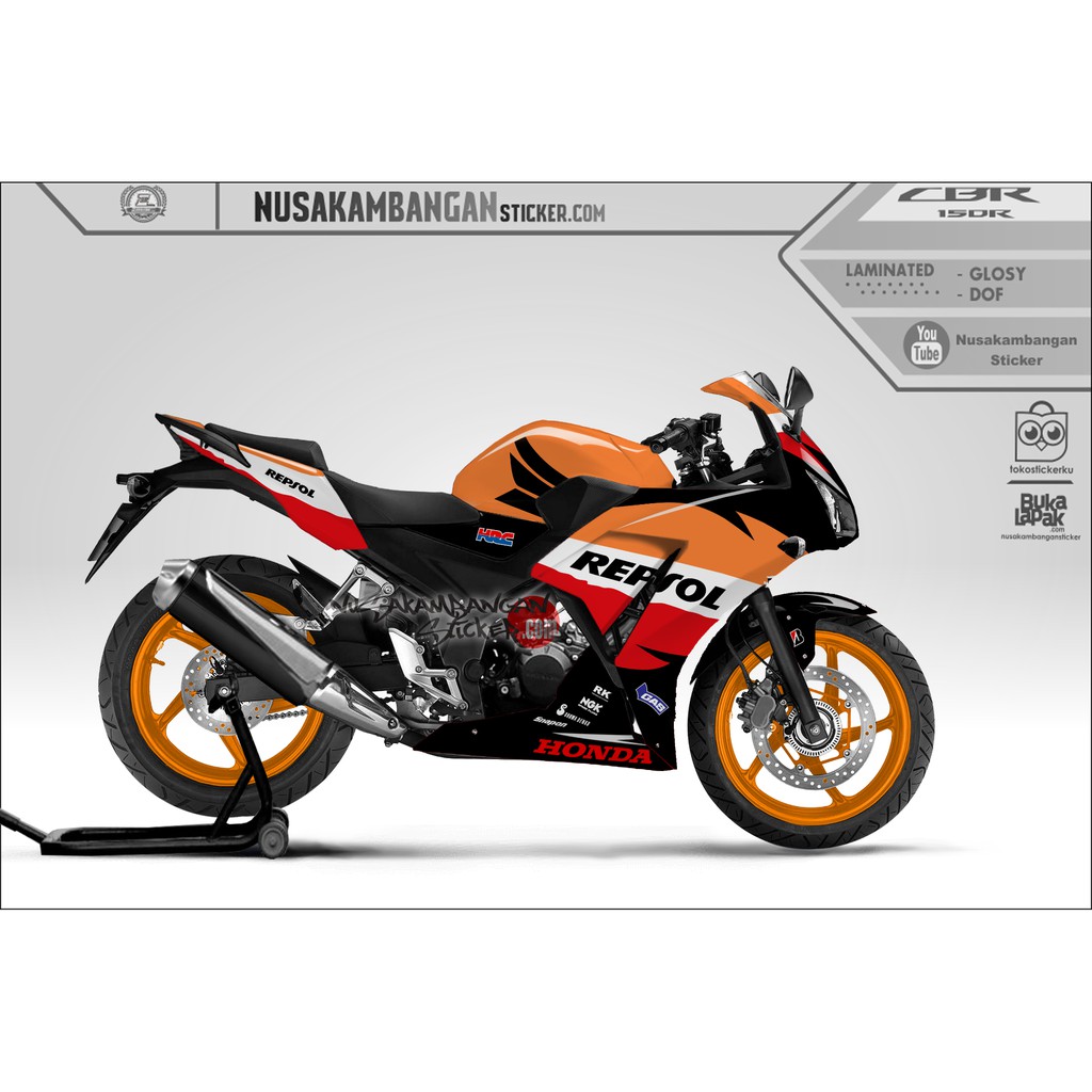 Decal Sticker CBR 150 K45 Repsol