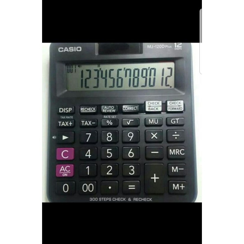 

kalkulator calculator casio dagang mj-120d plus mj12d plus original resmi