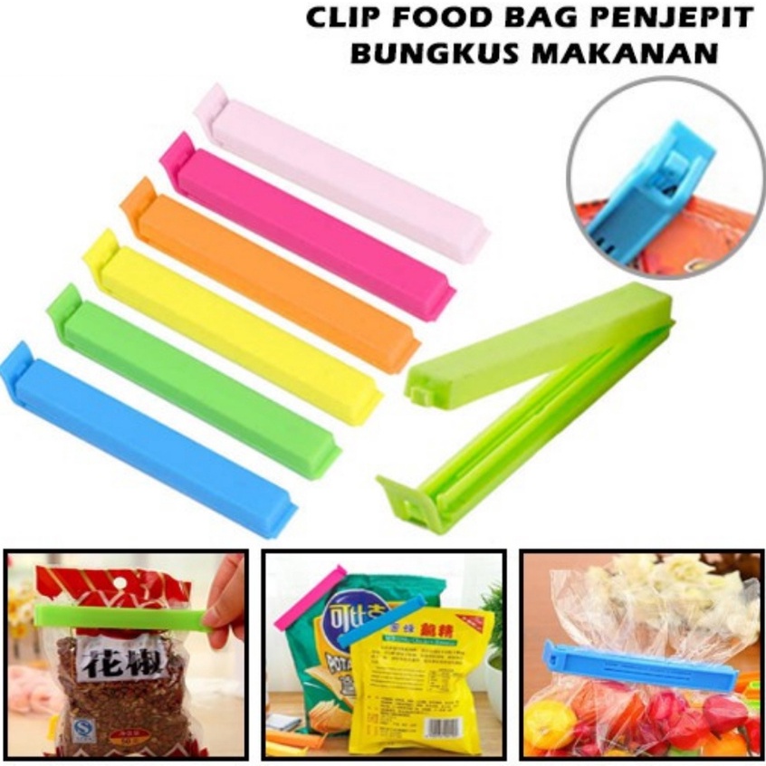 Trend-Penjepit Plastik Snack Segel Jepitan Jepit PlastikMakanan Camilan Ringan Food Mini