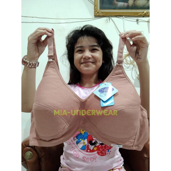 Sport Bra Cup Besar - BH Wanita Tanpa Kawat Tanpa Busa Size Jumbo 48 - 50