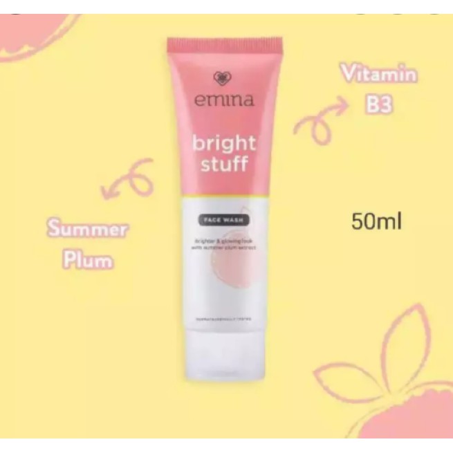 Emina Bright Stuff Face Wash emina sabun muka pembersih wajah emina sabun wajah original