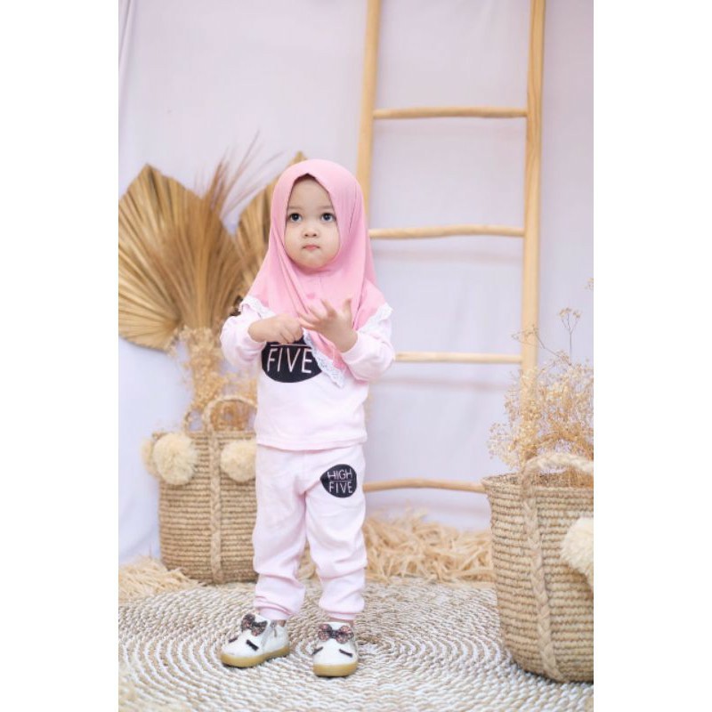 jilbab / anak / bayi / hijab /0-3tahun/ RENDA POLOS