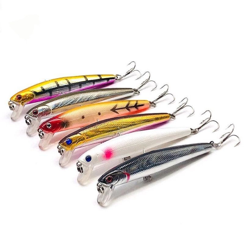 10cm/10g Minnow Fishing Lure Fishing Bait Crankbait Fishing Gear Wobbler Swimbait Hooks Bass