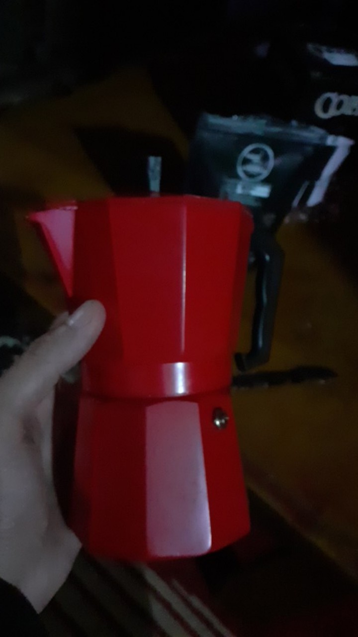Coffee Maker Moka Pot Espresso Teko Stovetop Filter Merah Onetwocups Mx001