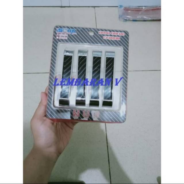 Door guard pelindung pintu carbon mobil universal