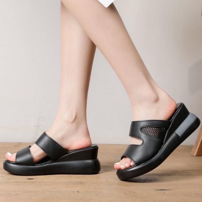 MB63-SW07 Sandal Wedges Wanita Sandal Import COD Termurah