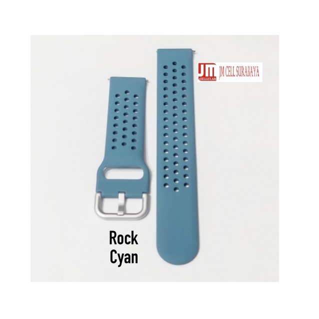 R33 Tali Jam 20mm Watch Strap Garmin Vivomove Luxe 42mm - Sport Rubber Silikon Size Large