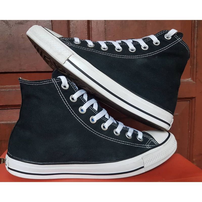 (Free Kaos Kaki)SEPATU CONVERSE 70S HIGH QUALITY BLACK WHITE TERLARIS(C.BOOT)