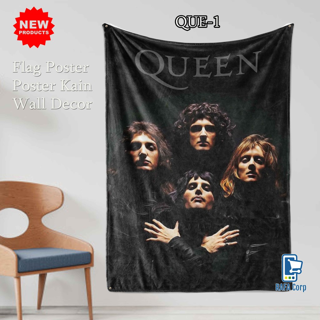 Poster Kain - Hiasan Dinding - Wall Decor Band QUEEN