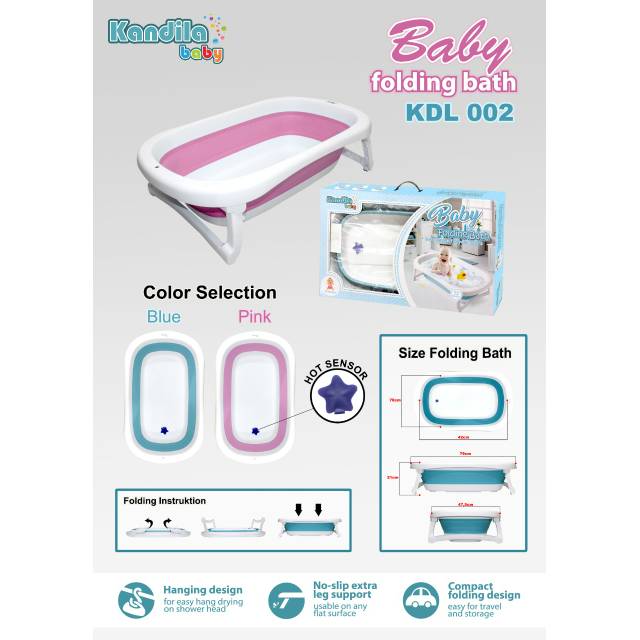 KANDILA BAK MANDI LIPAT/ FOLDING BATH TUB kdl 002