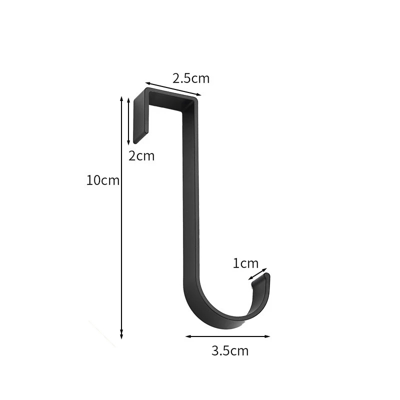 Kait Holder Handuk / Kunci / Pakaian Bahan Aluminum Untuk Pintu Lemari Dapur / Kamar Mandi