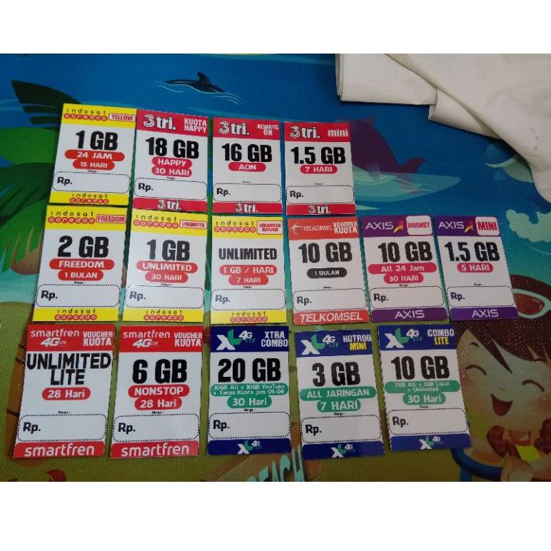

[KODE LPVVQ] 1 paket isi 25 Label Harga Kuota Anti Melengkung