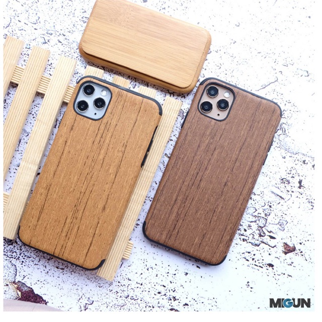 (BISA COD) KAYU CASE - softcase corak KAYU - iPhone OPPO