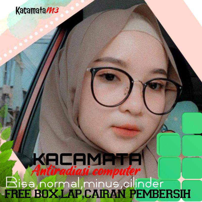 kacamata lensa antiradiasi computer tv hp laptop bisa normal minus plus cilinder tergantung permintaan sampai 5 cyl 2 harga masih sama tulis saja pesanan kaka di catatan saat order free box lap cairan pembersih kode 5505 size 52-18-145