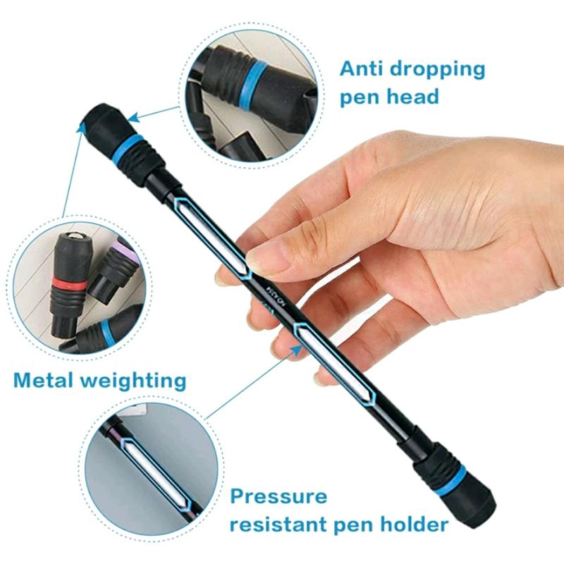 SPINNING PEN / PEN PUTAR / PEN AJAIB / PEN ANTI STRESS / PEN BALANCE BISA PILIH WARNA