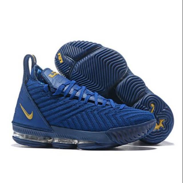 blue and gold lebrons