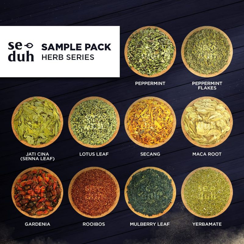 

Sample Pack HERBAL TISANE / TEH HERBAL #1 - Peppermint pandan mulberry leaf Moringa Lemon Orange