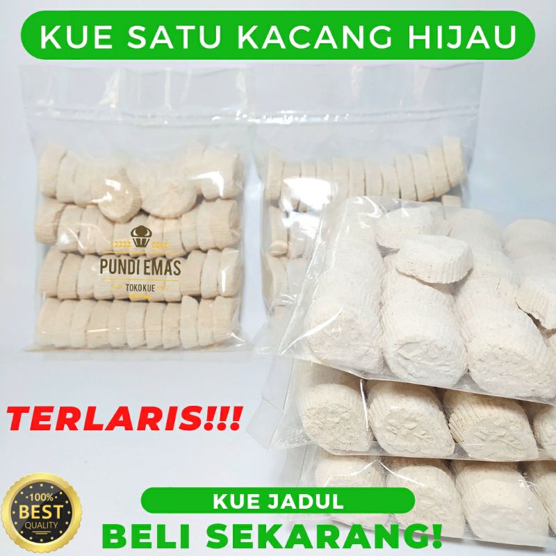 Kue Satu Kacang Hijau Kue Jadul Kiloan 250 Gram Terlaris / Sagu Susu