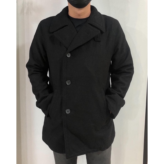 569 - COAT WOOL TEBAL PRIA UNTUK MUSIM DINGIN