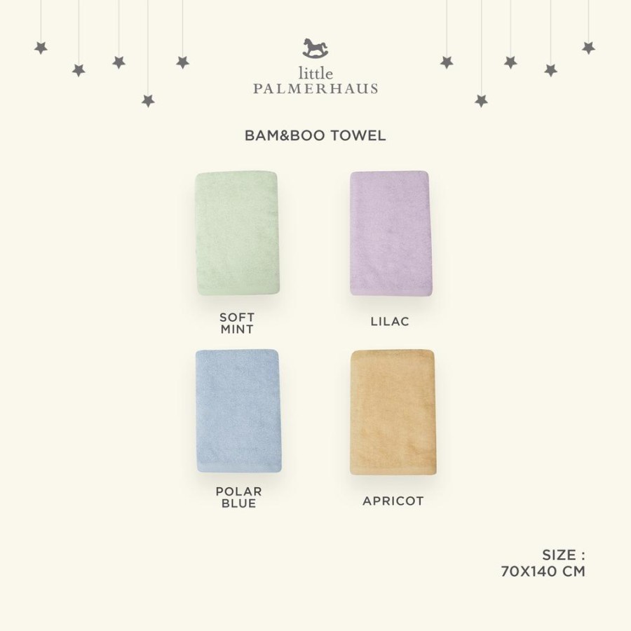 Makassar ! Towel / Handuk Bam &amp; Boo Bamboo Little Palmerhaus Big Size 70 x 140 Cm