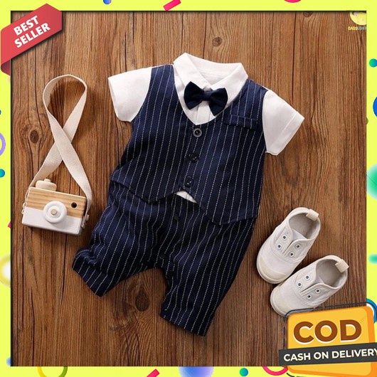Tuxedo Set Anak Laki-Laki Jas Pesta Anak (1-8 Tahun) [Cod]  Baju Bayi  / Jumper Bayi Lengan P