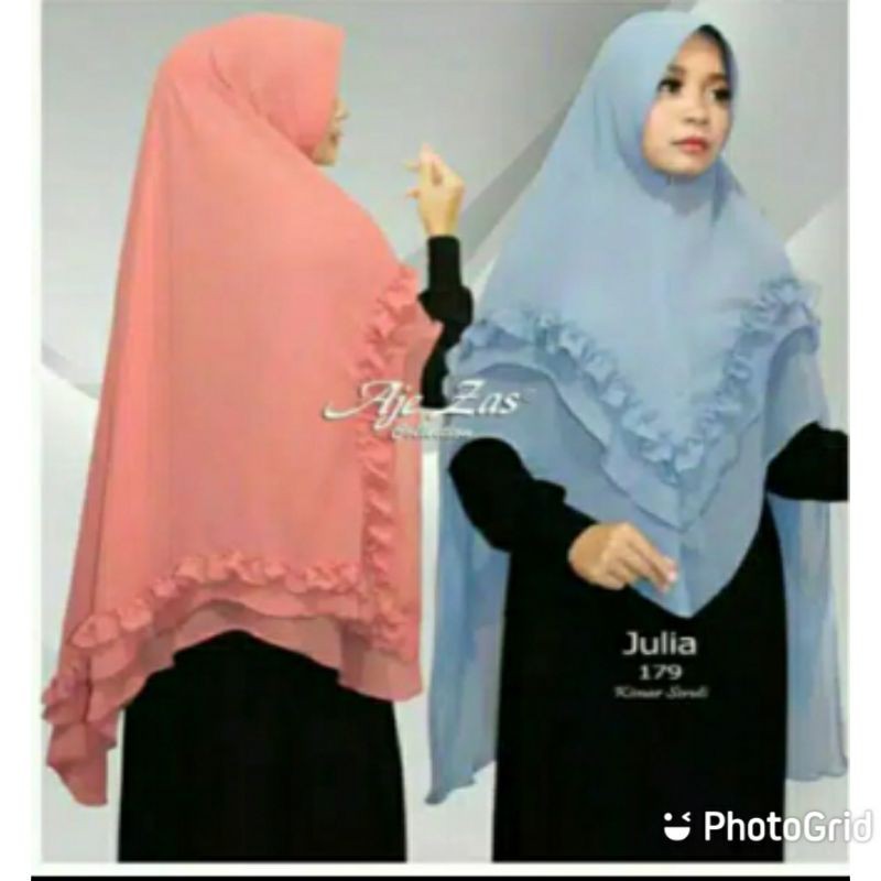 ORIGINAL AJE ZAS | JULIA | HIJAB/JILBAB CERURY KHIMAR PREMIUM