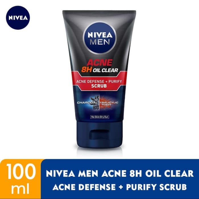 Nivea Men Acne 8H Oil Clear Acne Defense + Purity Scrub