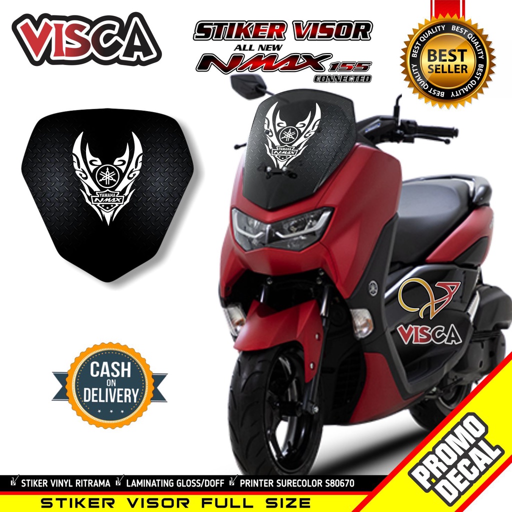 Stiker Visor Nmax Variasi 2022 Stiker Motor Nmax Stiker Visor Nmax Logo Nmax