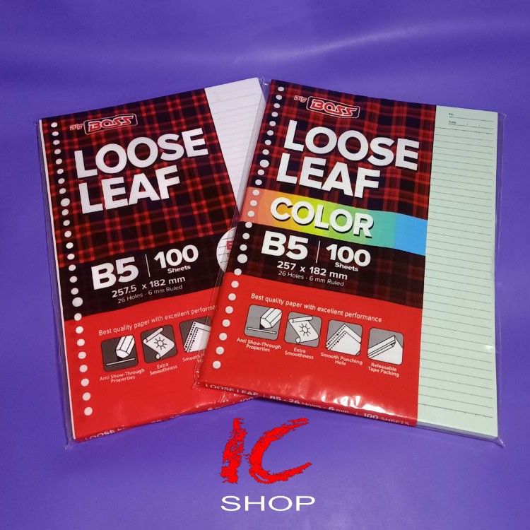 

Isi Binder B5 100 lembar / Kertas Binder / Looseleaf
