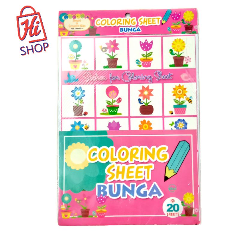 

Coloring Sheet - Mewarnai Bunga