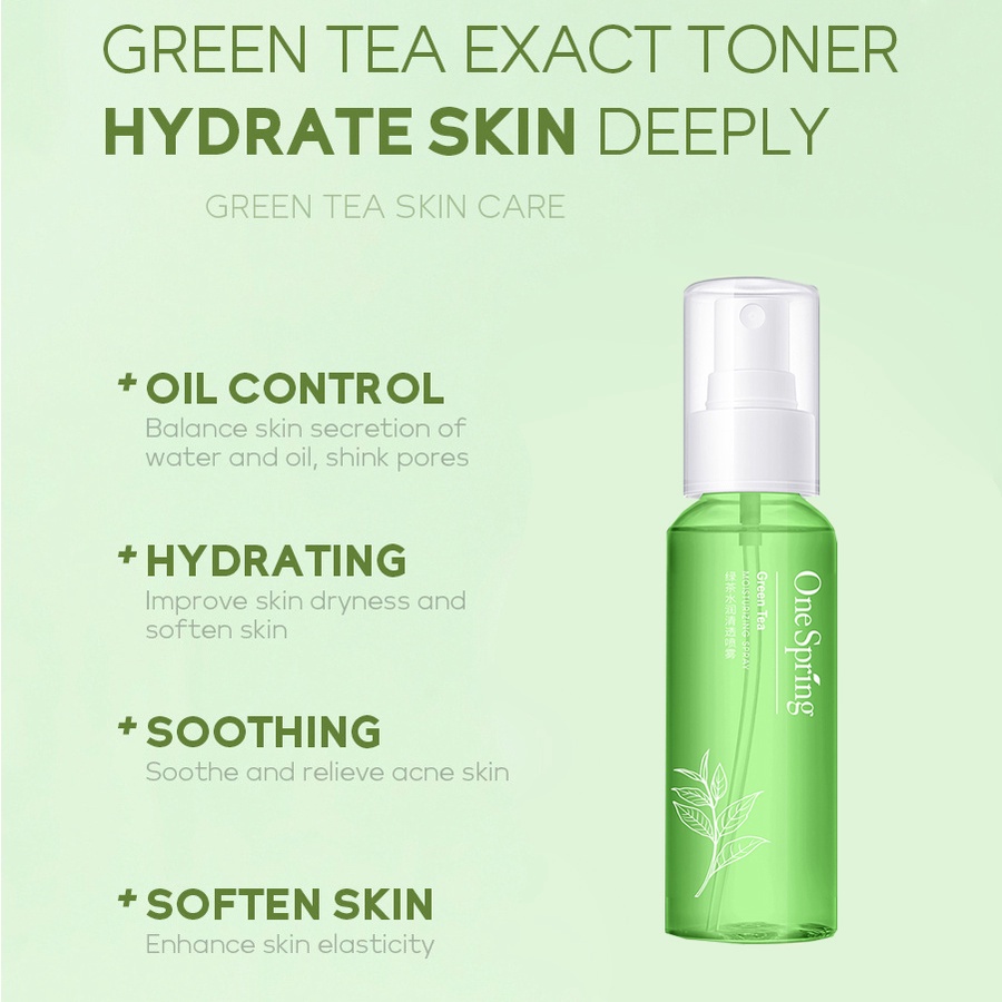 Green Tea Moisturizing Clear Toner Spray Hydrating Moisturizing Moisturizing Refreshing Skin Rejuvenation Spray