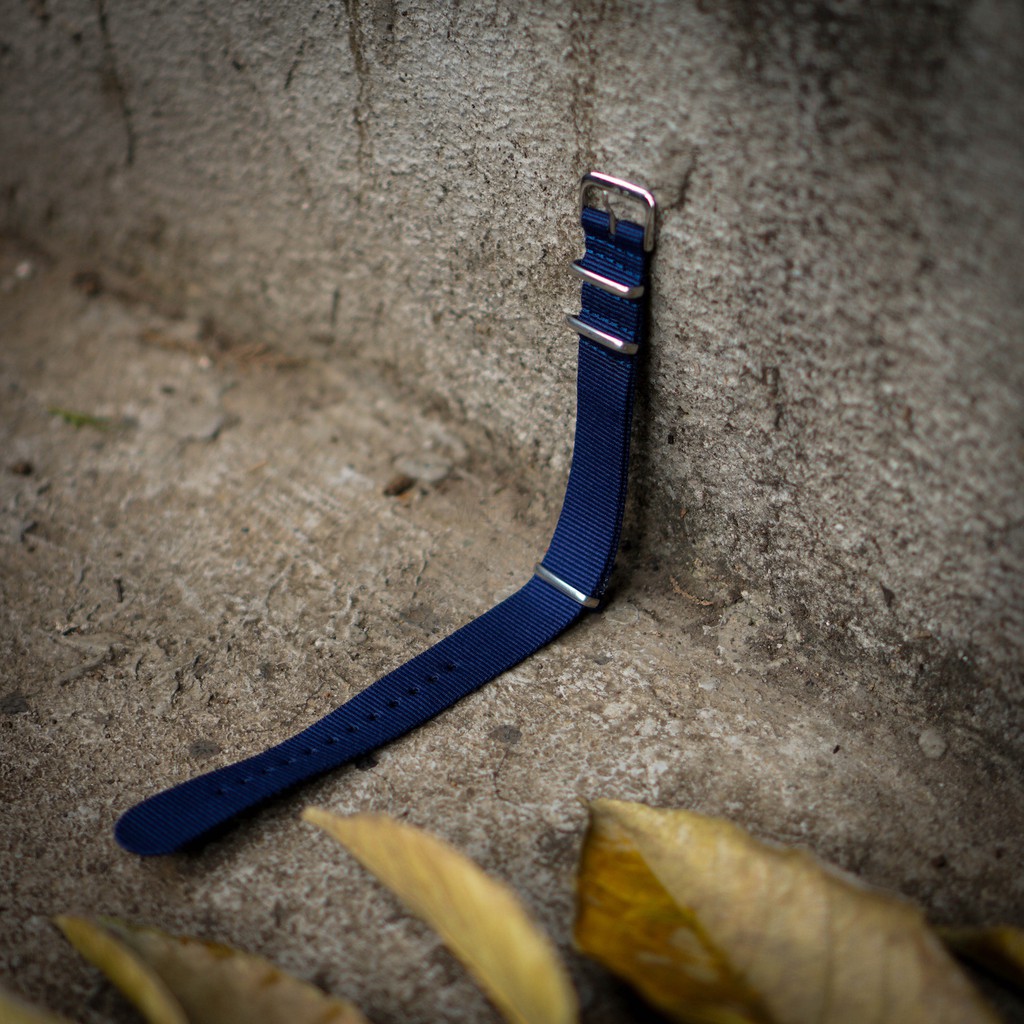 Watchlah Nylon Nato Strap - Navy Blue
