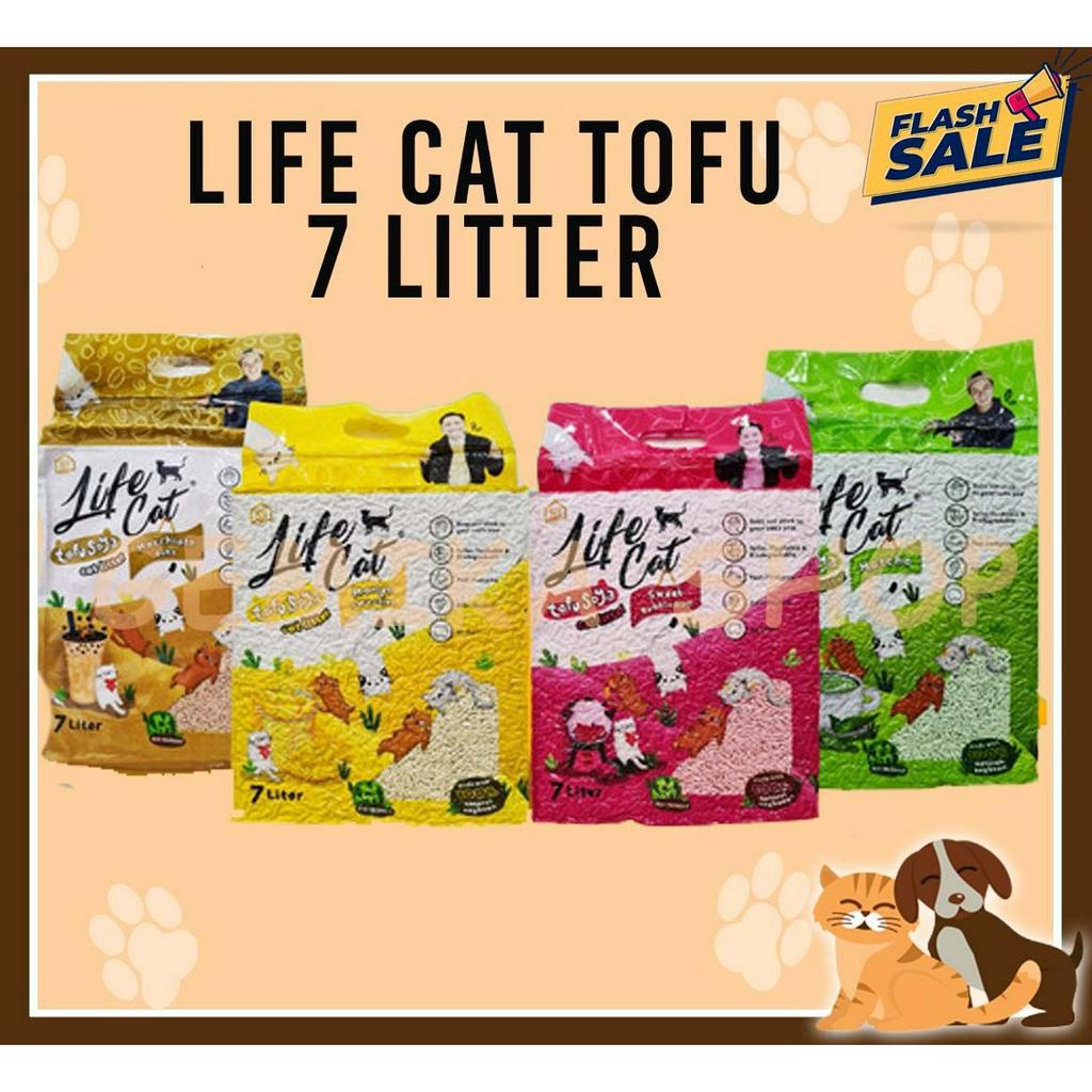 PASIR TOFU SOYA-PASIR KUCING LIFE CAT SOYA 7LITTER