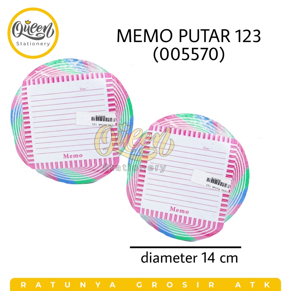 

KERTAS MEMO / MEMO PUTAR 123 / KERTAS CATATAN MEMO / MEMO PAPER (005570)