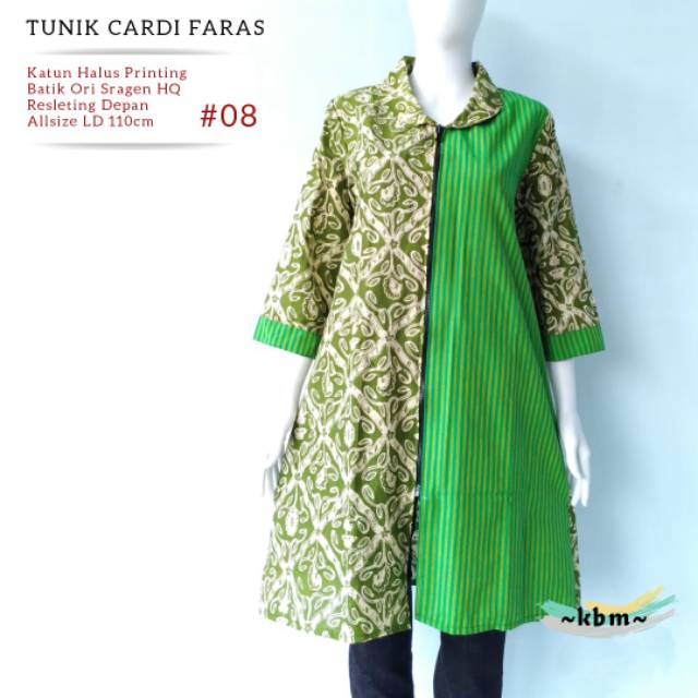 Tunik cardi faras batik ori sragenan