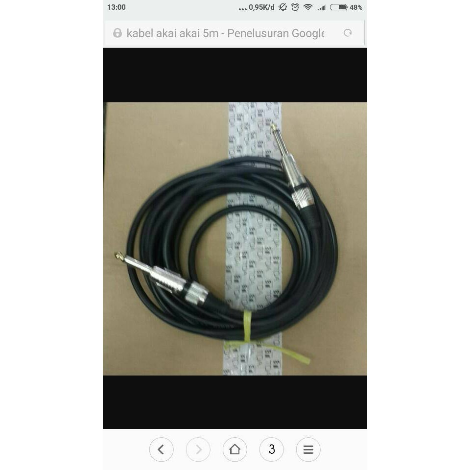 New kabel akai akai mono 5m bagus