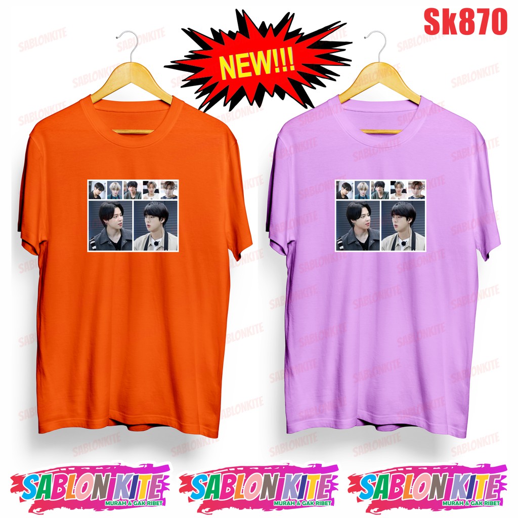 MURAH!!! KAOS KPOP MEMBER KITCHEN UNISEX SK870 COMBED 30S ADA 6 WARNA