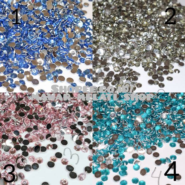 Rhinestone untuk henna atau kuku palsu gemstone (part1 21-31)