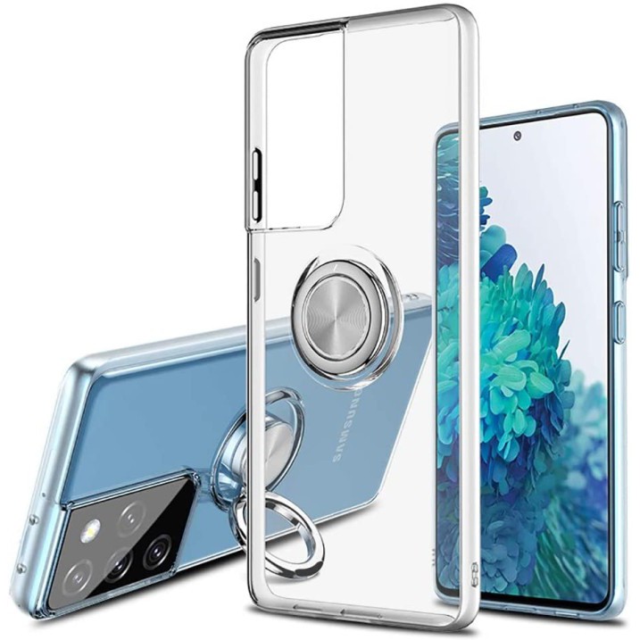 Casing Clear Ring Slim Magnetic Case Samsung Galaxy S21 Ultra